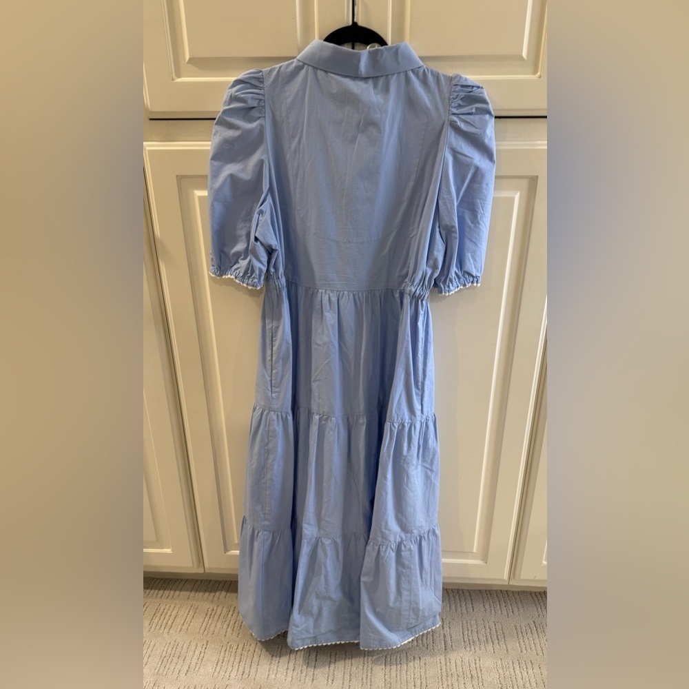 Sold out 


Gretchen Scott Ric Rac Roc  Blue Maxi Dress - Picture 7 of 11